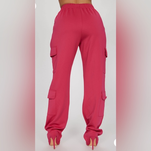 Fashion Nova Pink Roxy Pants With Attached Boots-Shoe Size 9 NIB💗 - Picture 6 of 8